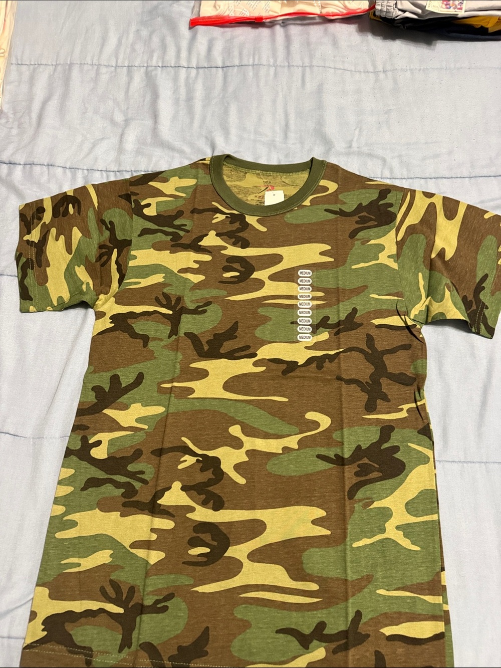 Camo Print Short Sleeve Tee - Green/Brown